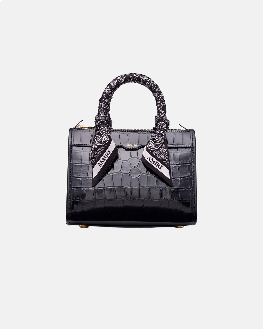 Ma Croc Micro Triangle Bag Black