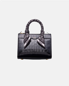 Ma Croc Micro Triangle Bag Black