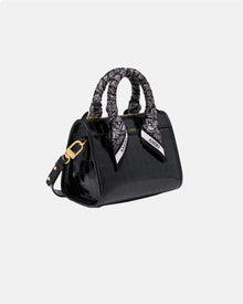 Ma Croc Micro Triangle Bag Black