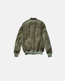 Bauhaus Leather Bomber Celadon