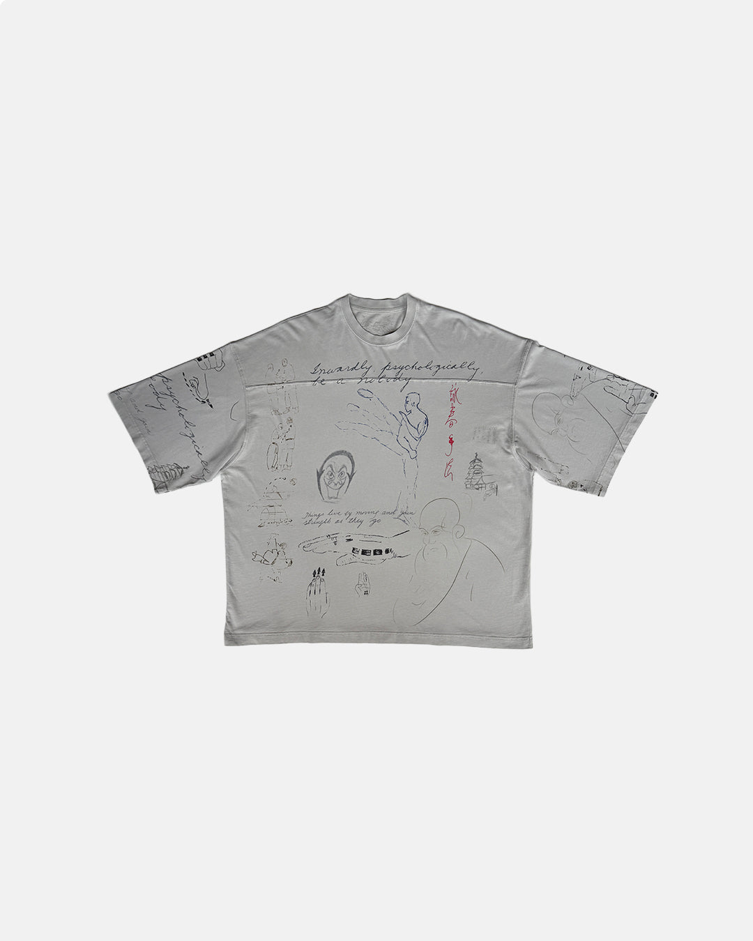 Meditations Oversized Tee Cement Corrosion