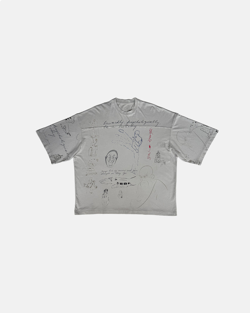 Meditations Oversized Tee Cement Corrosion