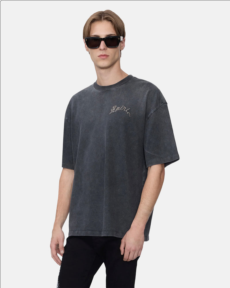 Ma Amiri Dragon Oversized Tee Black