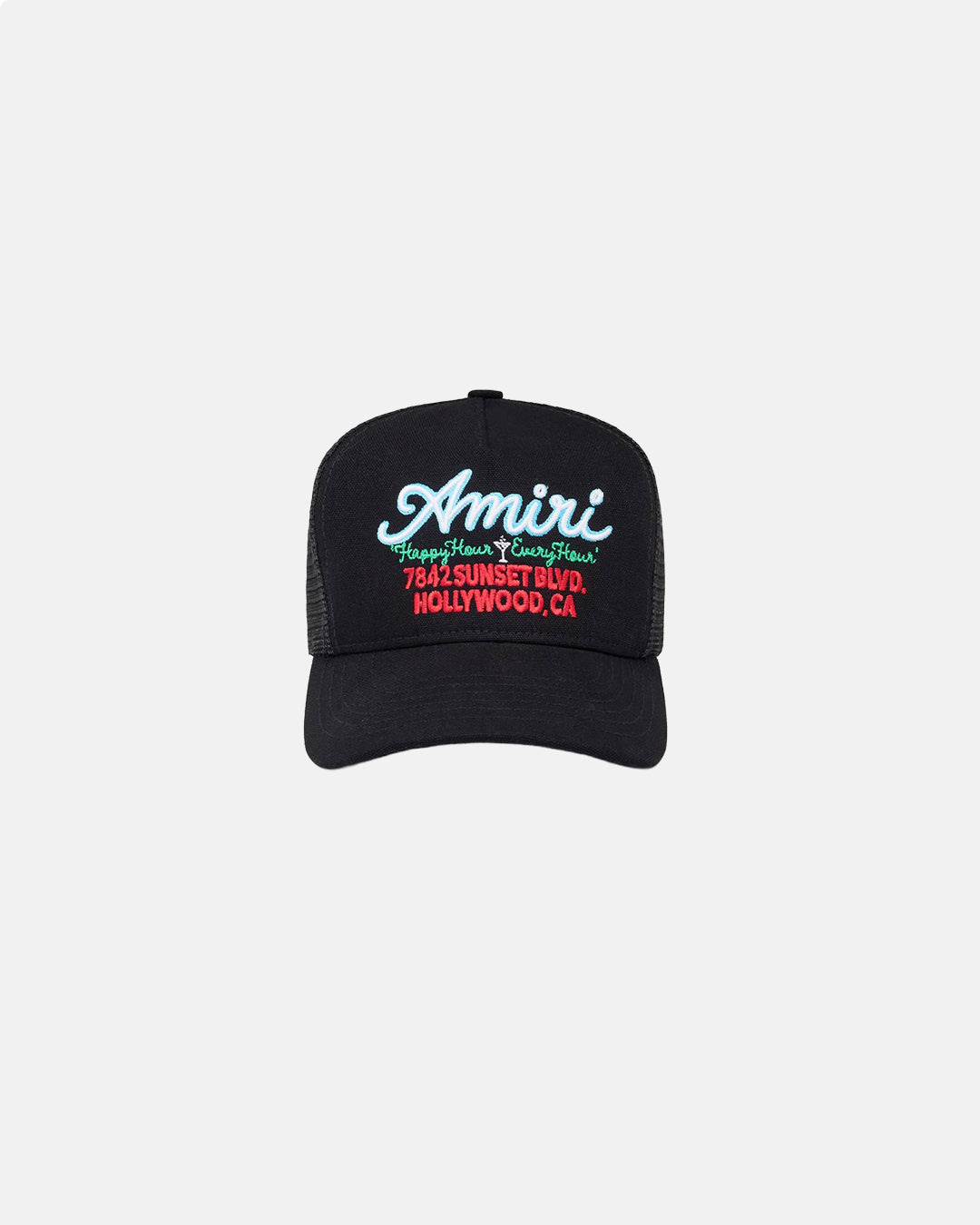 Ma Amiri Neon Lights Trucker Hat Black