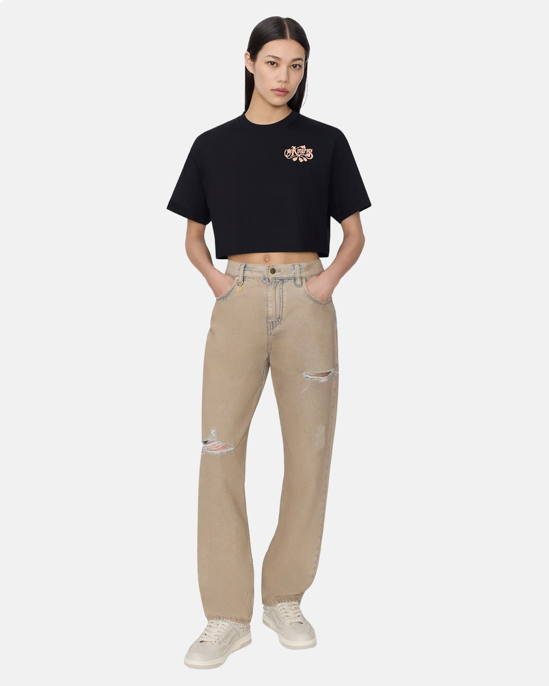 Ma The Amiris Cropped Tee Black