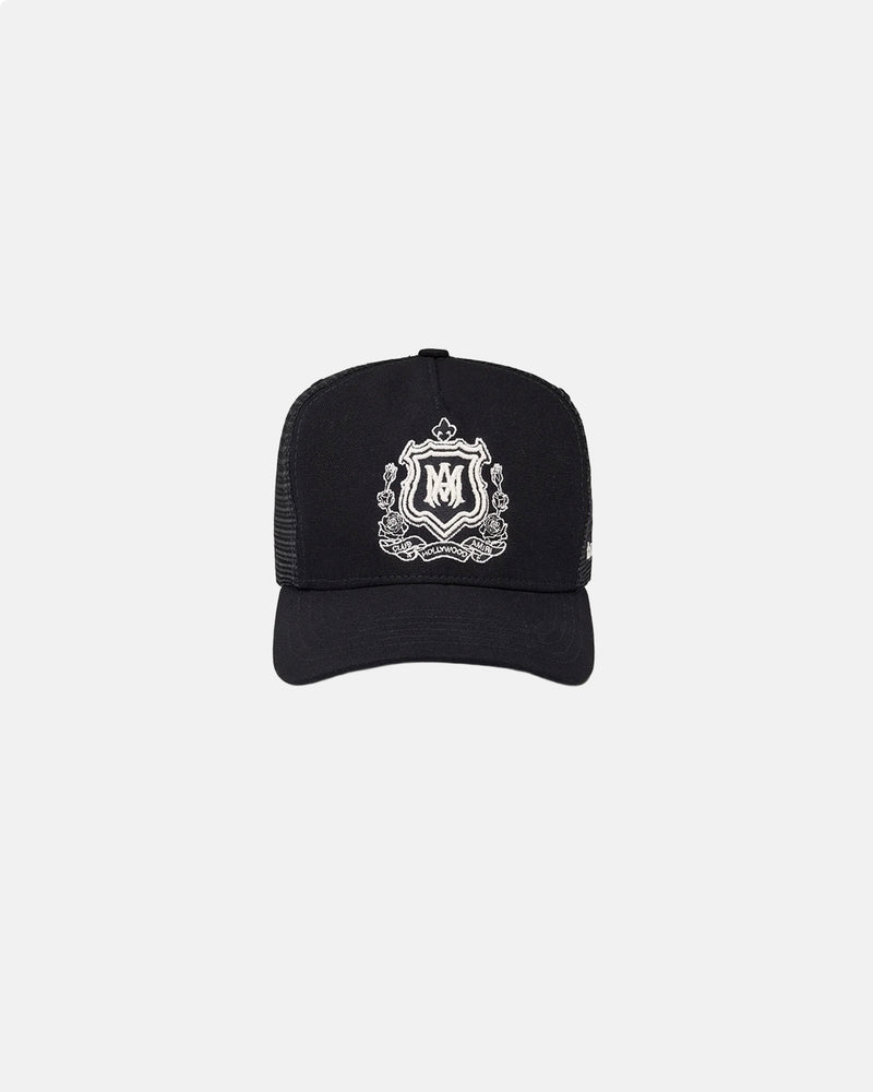 Ma Crest Trucker Hat Black