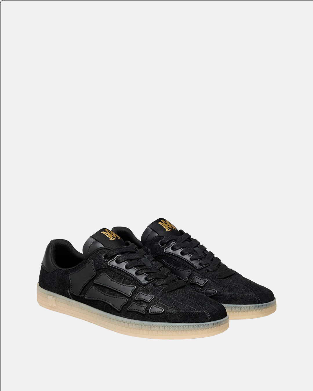 Ma Croc Debossed Pacific Bones Black