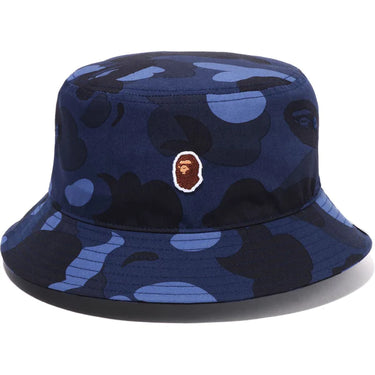 Bape Color Camo Bucket Hat M Navy