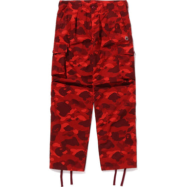 Bape Color Camo 6 Pocket Pants M Red
