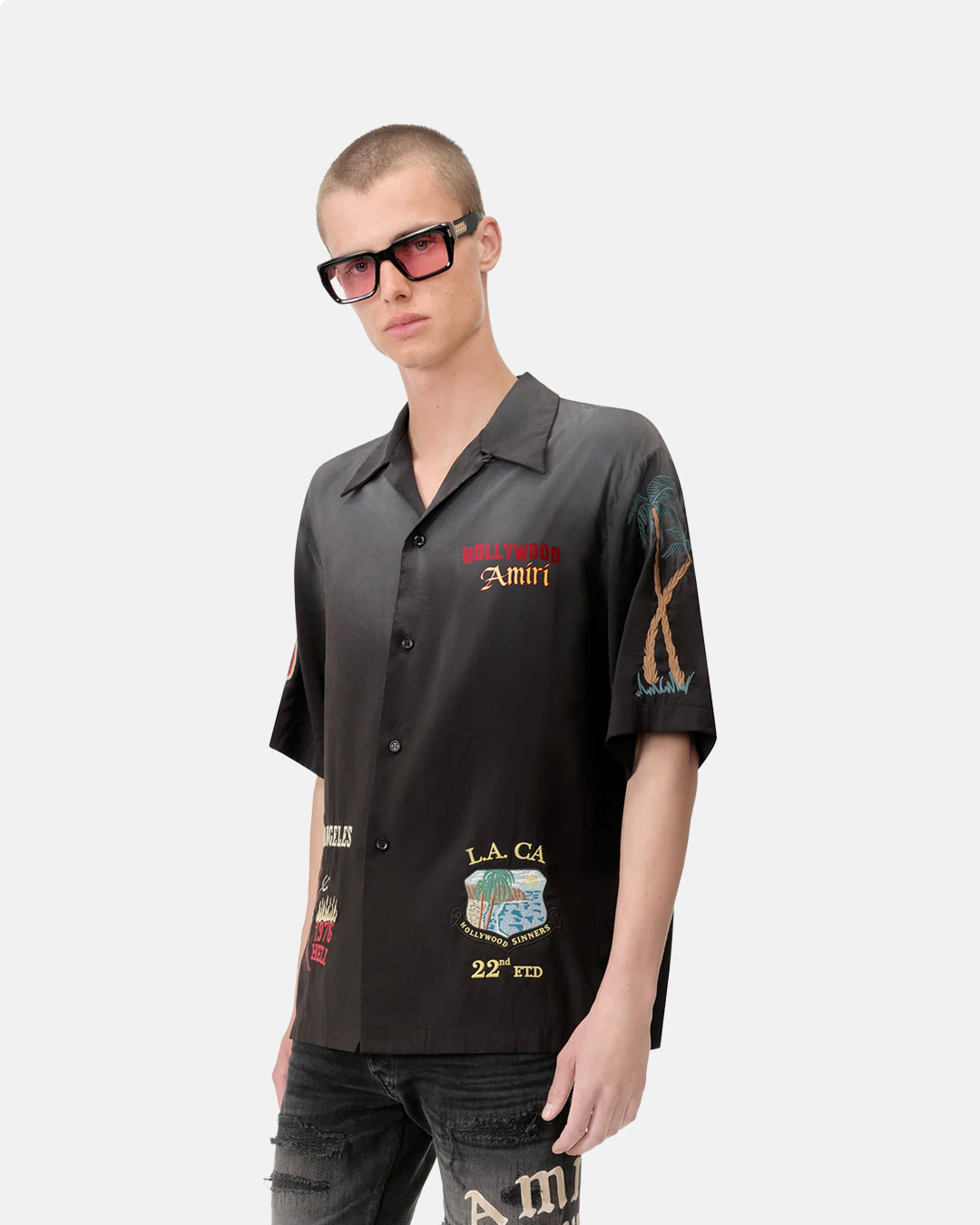 Ma Sinners Camp Shirt Black