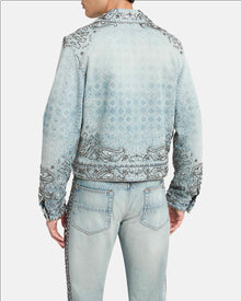 Ma Crystal Bandana Denim Jacket Antique Indigo