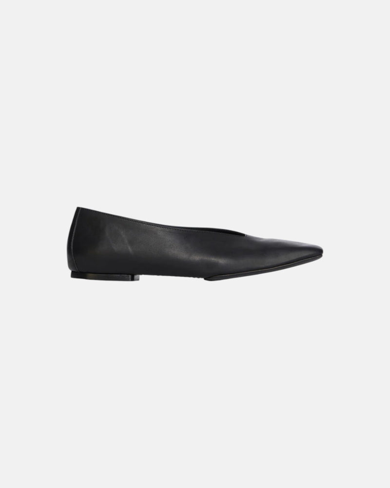 Ballerina Leather Shoes Black