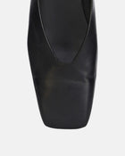 Ballerina Leather Shoes Black