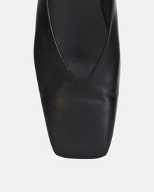 Ballerina Leather Shoes Black