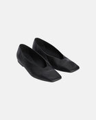 Ballerina Leather Shoes Black