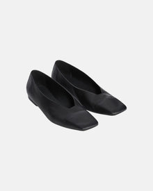 Ballerina Leather Shoes Black