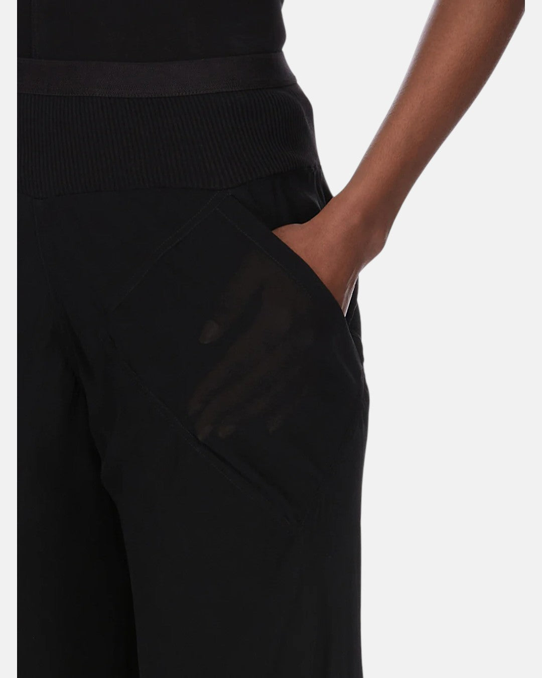 Silk Shorts Bias Black