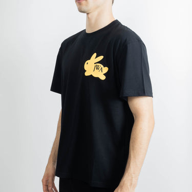 JW Anderson Embroidered Bunny T-Shirt Black