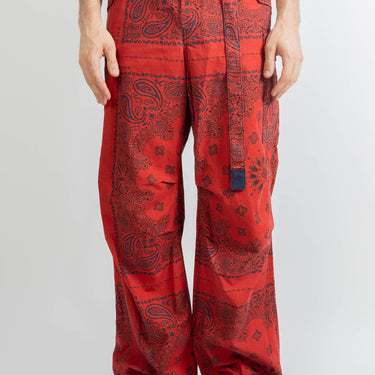 Sacai Bandana Print Pants Red