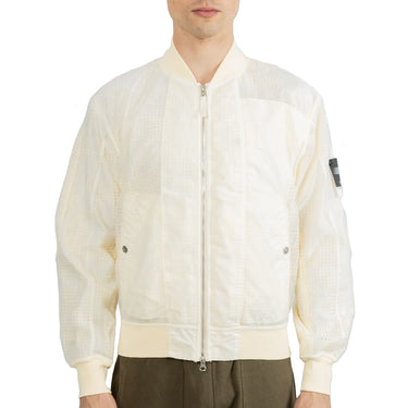 Stone Island Shadow Project Zip-up Bomber Jacket In Neutral
