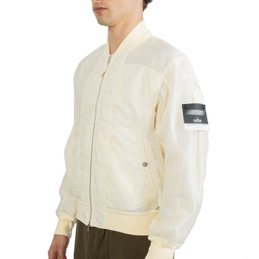 Stone Island Shadow Project Zip-up Bomber Jacket In Neutral