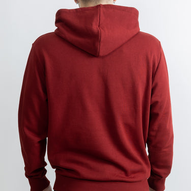 Balmain Paris Hooded Sweatshirt Dark Red/White