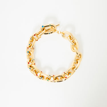 Paco Rabanne Xl Link Gold Bracelet Gold / Multico