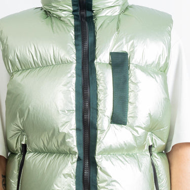Givenchy Laminated Sleeveless Puffer Green Forest