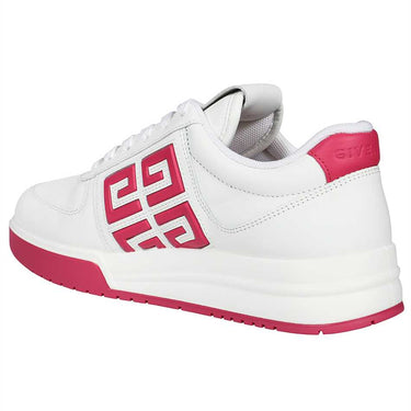 Givenchy Women G4 Sneakers In Leather White/Fuchsia