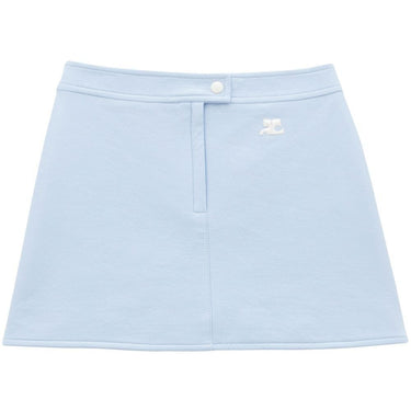 Courreges Vinyl Mini Skirt Reedition Pastel Blue