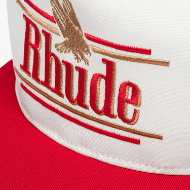 Rhude Rossa Structured Hat Ivory/Red