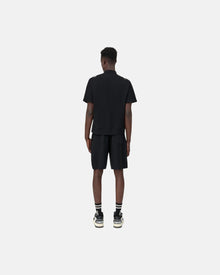 Stud Stripe Short Black