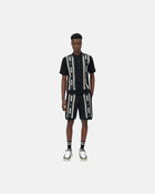 Stud Stripe Short Black