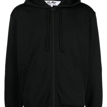 Comme Des Garcons Play X Invader Polyester Hooded Sweate Black