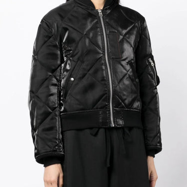 Junya Watanabe Women Zip-up Quilted Jacket Black