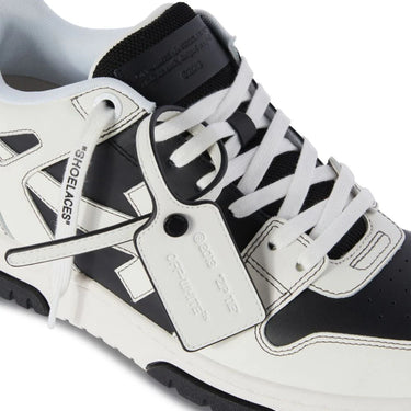 Off White Out Of Office Calf Leather Black White