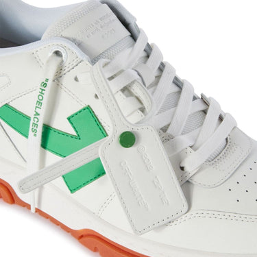 Off White Out Of Office Calf Leather White Green