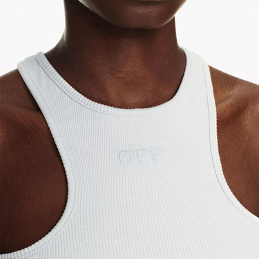 Off White Women Off Stamp Rib Rowing Top Artic Ice Artic Ice