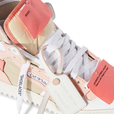 Off White Women 3.0 Off Court Calf Leather Pink White
