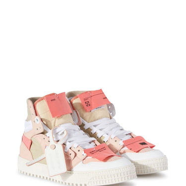 Off White Women 3.0 Off Court Calf Leather Pink White
