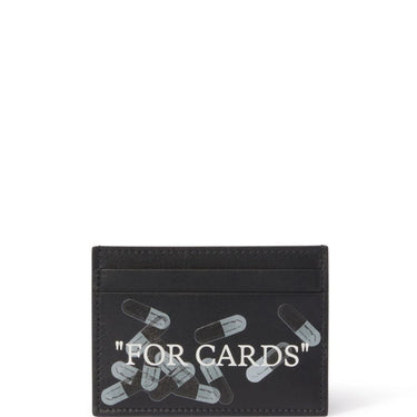 Off White Quote Bookish Card Case X-Ray Black White