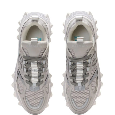 Balmain B-East Pb Trainers In Technical Materials And Mesh Teal/White