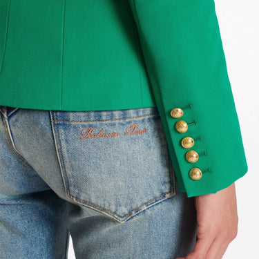 Balmain Women Classic 6-Button Jacket Light Emerald