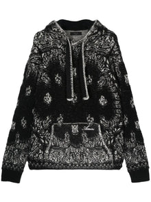 Amiri Bandana Hoodie Black