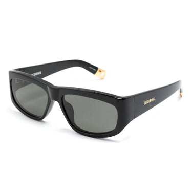 Jacquemus X Linda Farrow Pilota D-Frame Sunglasses In Black