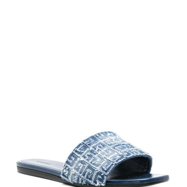 Givenchy 4G Flat Sandals Medium Blue