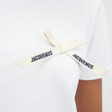 Jacquemus Women Le T-Shirt Noeud White