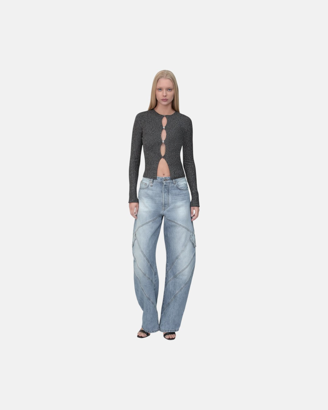Paneled Jean Indigo