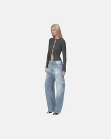 Paneled Jean Indigo
