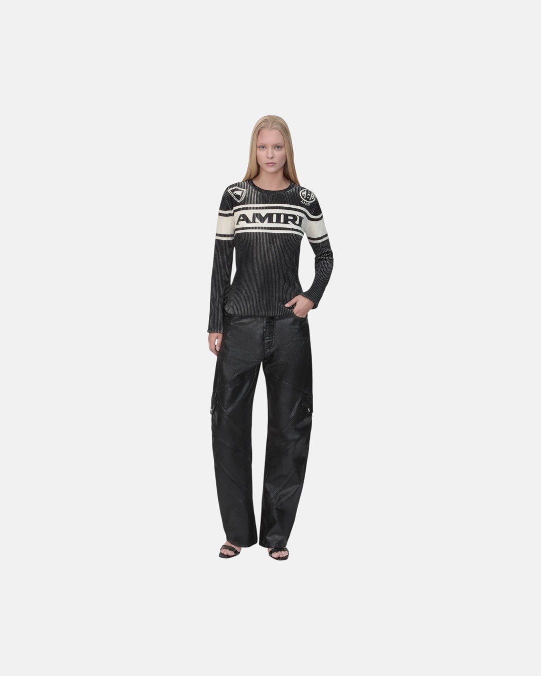 Amiri Sport Ls Tee Black